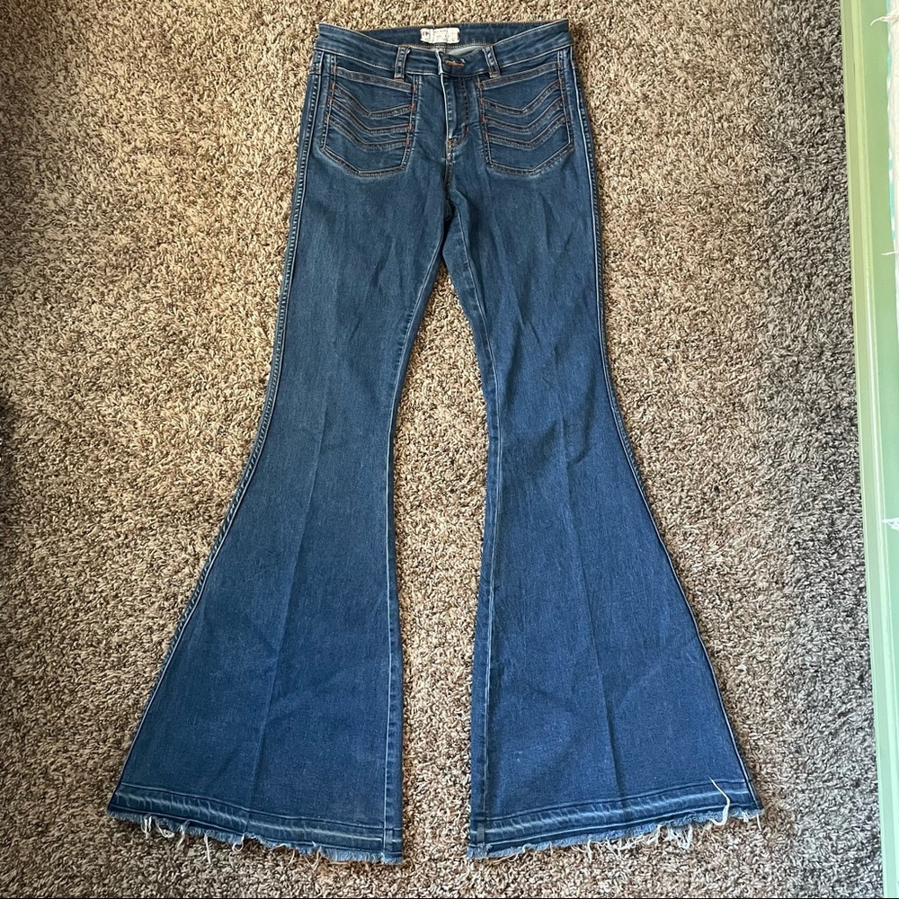 Free People Flare Bell Bottom Jeans